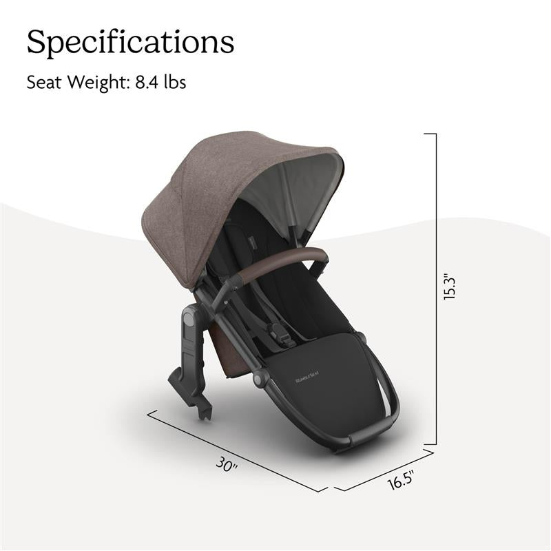 uppababy seat weight UPPAbaby Vista V3 RumbleSeat Owen (Mocha Mélange | Carbon Frame