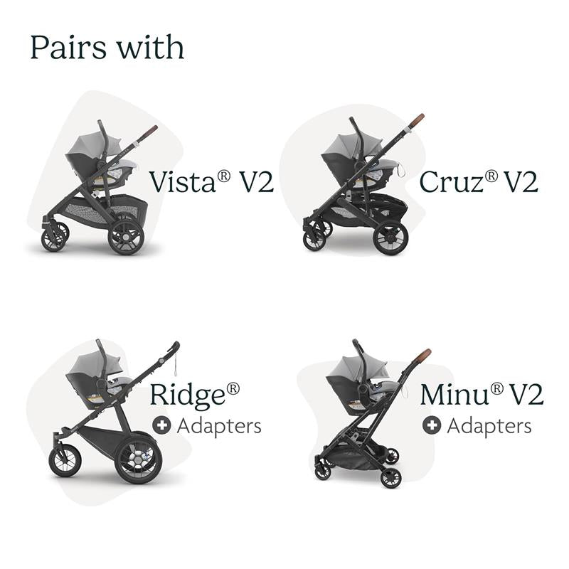 uppababy vista car seat and rumble seat UPPAbaby RumbleSeat V3 - Savannah - Pearl Gray Jacquard