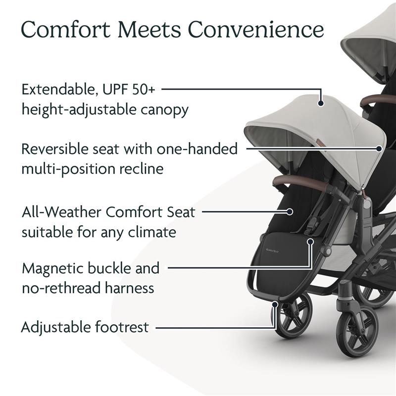 uppababy vista rumble seat recline UPPAbaby RumbleSeat V3 - Savannah - Pearl Gray Jacquard