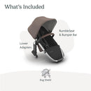 Uppababy - Rumbleseat V3 Second Lower Seat, Theo (Dark Taupe/Silver Frame/Chestnut Leather) Image 2