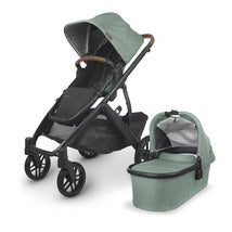 Uppababy Vista Stroller V2, Gwen (Green Melange/Carbon/Saddle Leather) Image 1