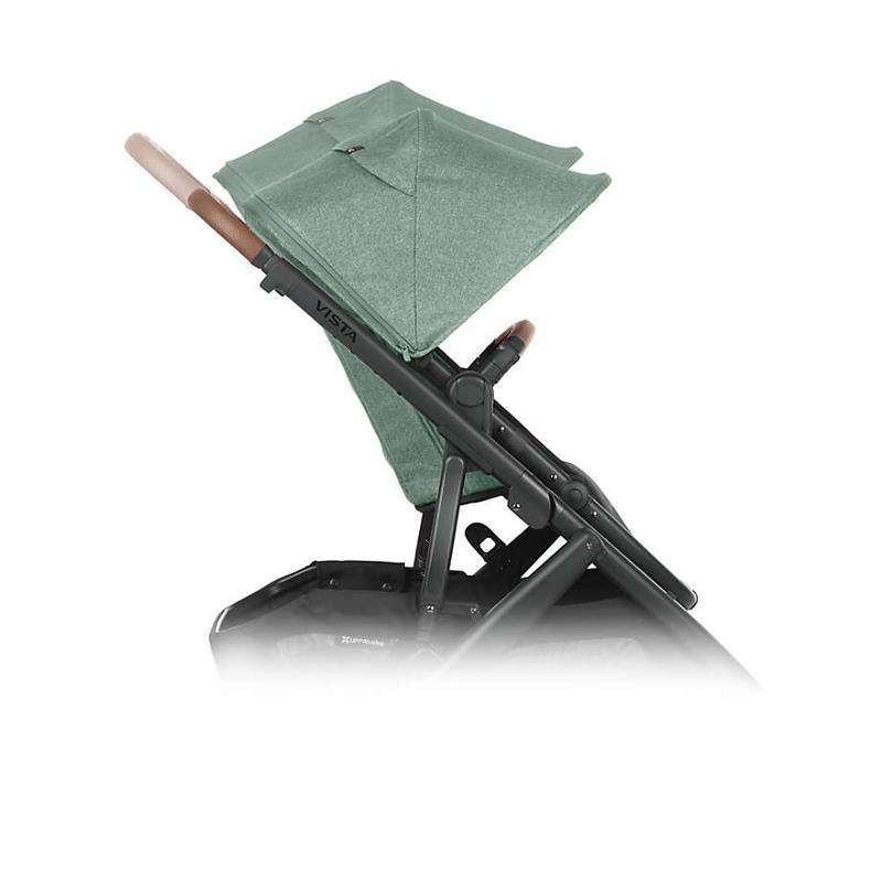 Uppababy Vista Stroller V2, Gwen (Green Melange/Carbon/Saddle Leather) Image 7