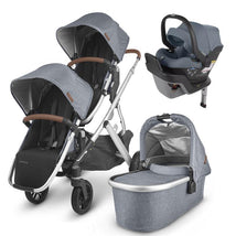 Uppababy Vista V2 Double Stroller Travel System + Mesa Max - Gregory Image 1
