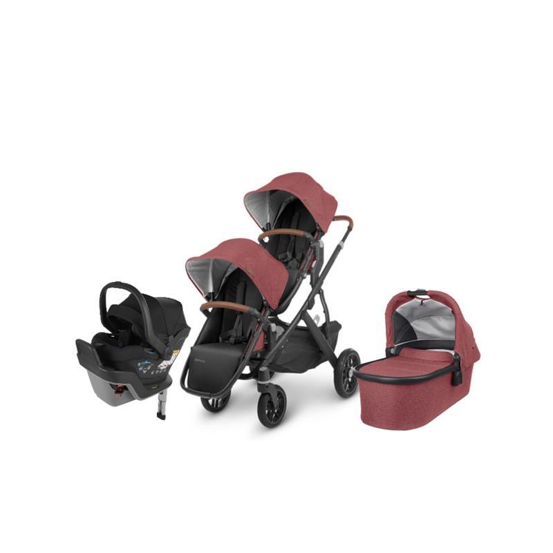 Uppababy Vista V2 Double Stroller Travel System + Mesa Max - Lucy | Jake Image 1