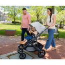 Uppababy - Vista V2 Stroller, Anthony (White And Grey Chenille/Carbon/Chestnut Leather) Image 2