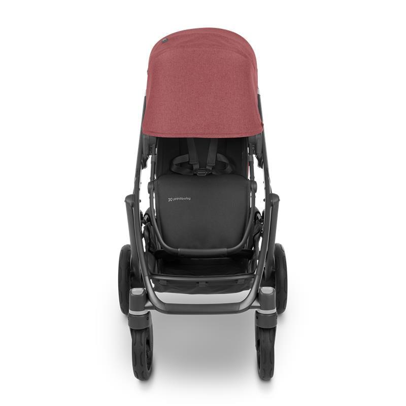 Uppababy - Vista V2 Stroller, Lucy (Rosewood Mélange/Carbon/Saddle Leather) Image 5