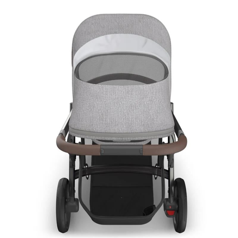 UPPAbaby Vista V3 Single-to-Double Stroller, Beau (Grey Chenille/Graphite Frame/Chestnut Leather) Image 7