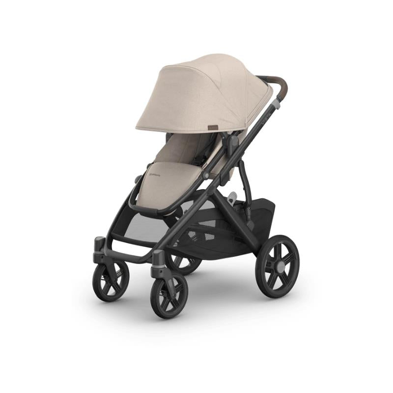 Uppababy Vista V3 Stroller, Ada Sandstone Melange | Chestnut Leather Image 3