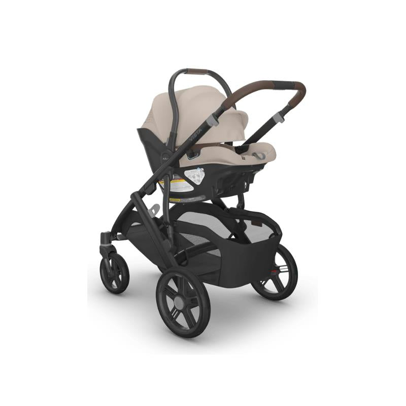 Uppababy Vista V3 Stroller, Ada Sandstone Melange | Chestnut Leather Image 7