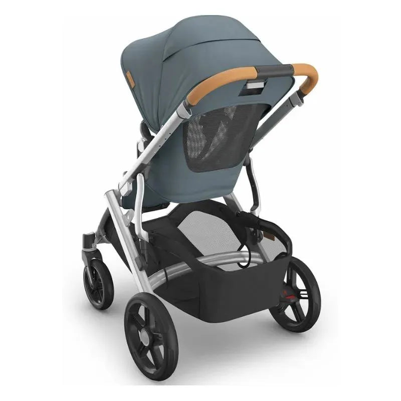 uppababy henry blue Uppababy - Vista V3 Stroller, Callum (Stone Blue/Silver Frame/Sand Leather)