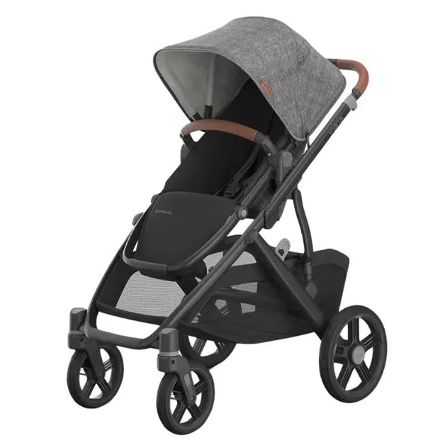 uppababy charcoal melange Vista V3 Stroller Iora Bassinet - Truffle Frog-style bait GREENGUARD Gold Certification supports Chosen Option:Mattress only