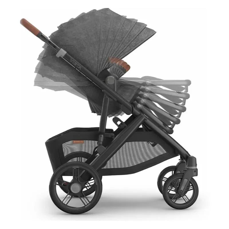 uppababy vista city UPPAbaby Vista V3 Stroller Greyson (Charcoal Mélange)