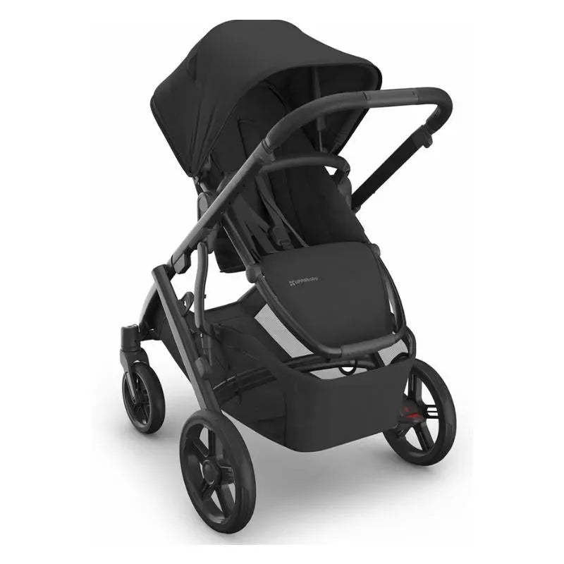 Uppababy - Vista V3 Stroller, Jake (Charcoal/Carbon Frame/Black Leather) Image 2