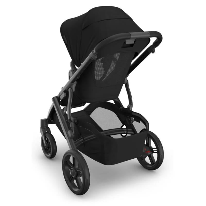 Uppababy Vista V3 Stroller, James (Black/Carbon Frame/Black Leather) Image 2