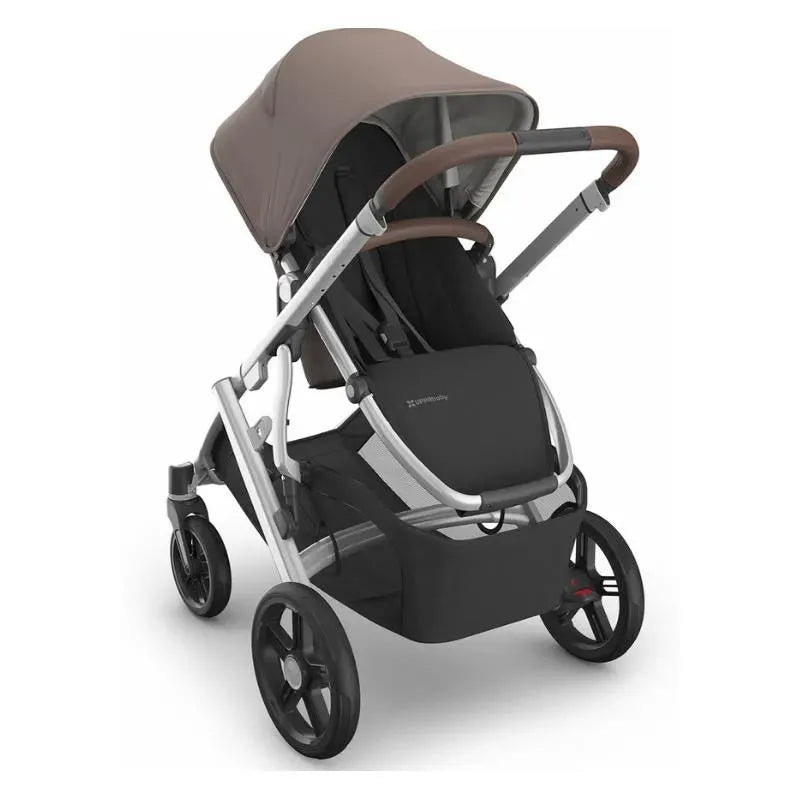 buy buy baby uppababy vista Uppababy - Vista V3 Stroller, Theo (Dark Taupe/Silver Frame/Chestnut Leather)