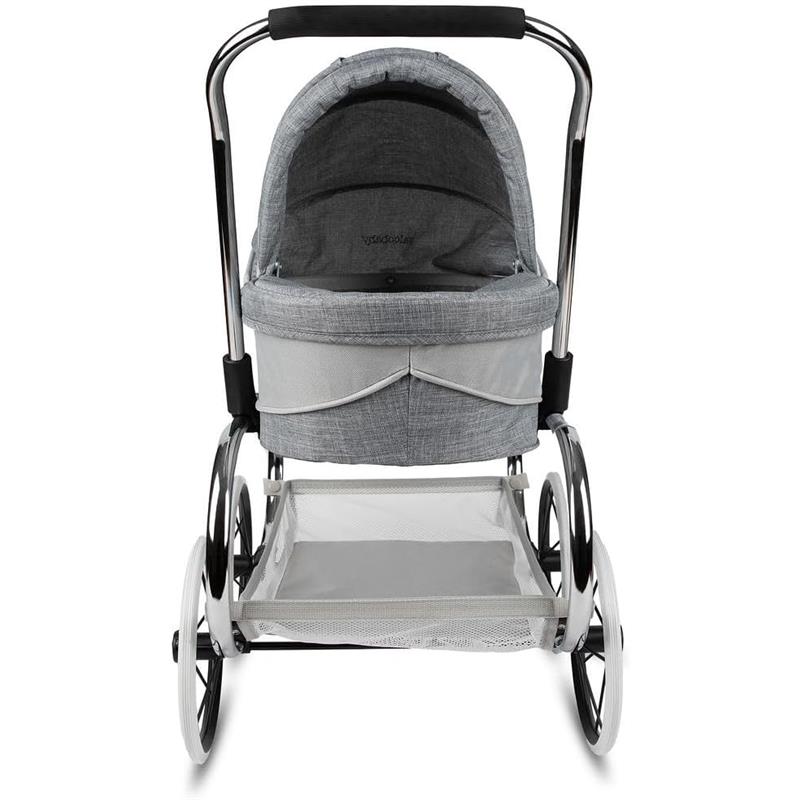 Valco Baby - Classic Bassinet Doll Stroller, Grey/White Image 2