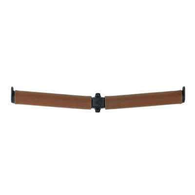 Napa leather grips for cruisers, featuring a smooth brown surface and black mounting ends for easy installation.