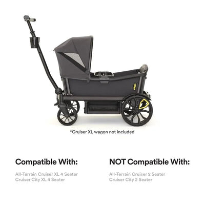 Retractable canopy for Veer All-Terrain Cruiser XL or Cruiser City XL 4 Seater models, showing compatibility details.