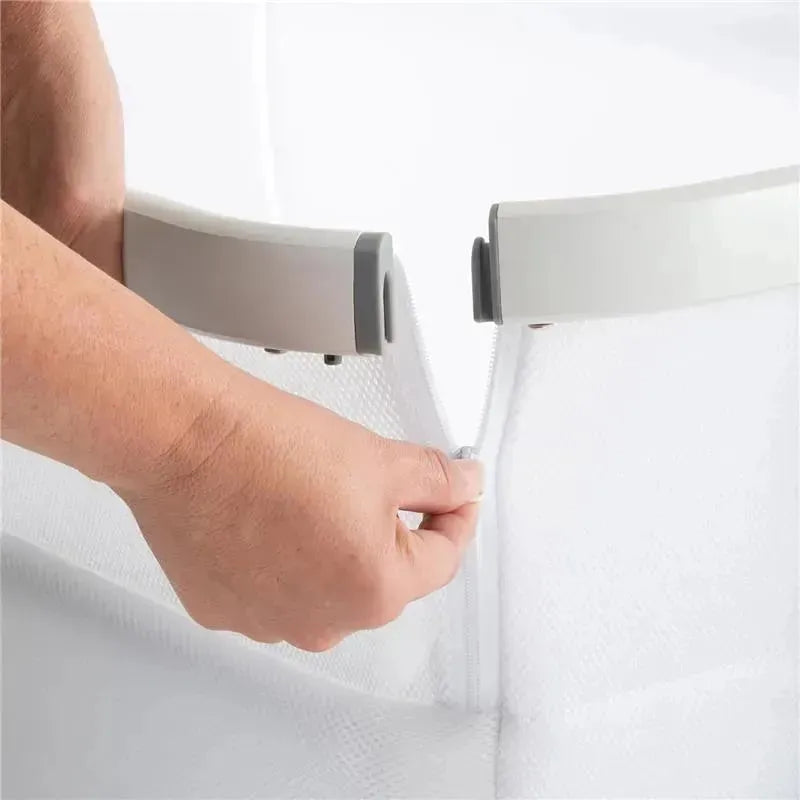 Venice Child - California Dreaming Bedside Crib Bassinet With Travel Bag, White Wood Image 4