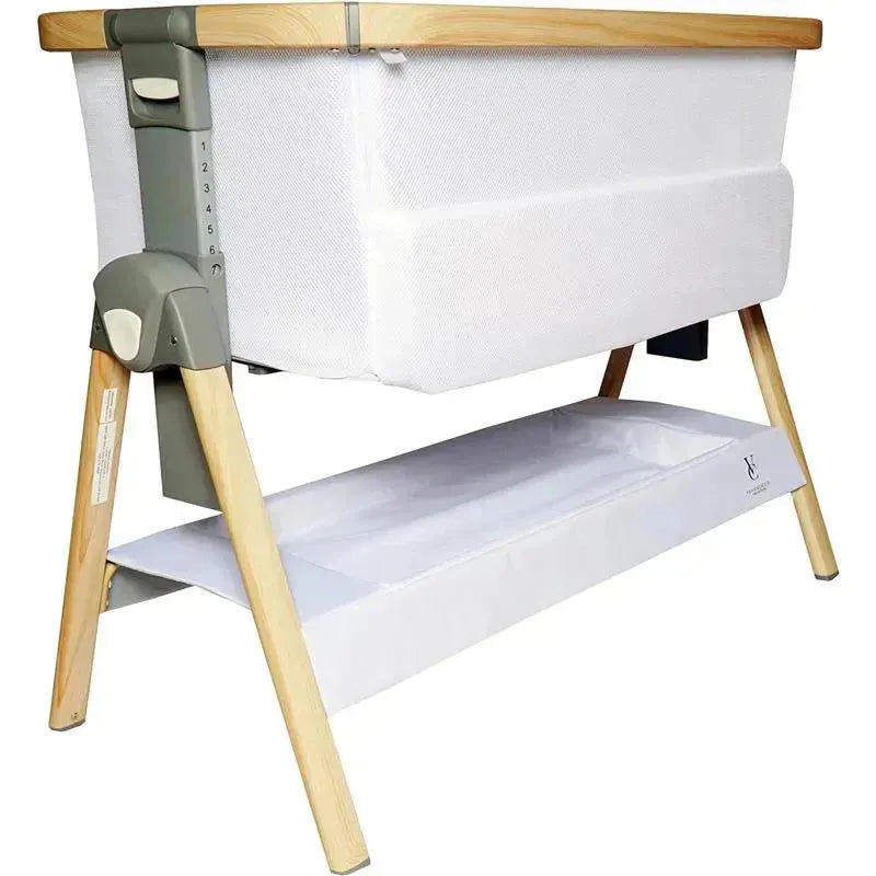 Venice Child - California Dreaming Bedside Crib Bassinet With Travel Bag, White Wood Image 7