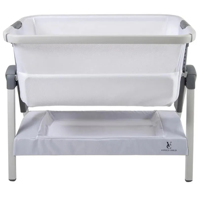 Venice Child - California Dreaming Bedside Crib Bassinet With Travel Case, White Image 1