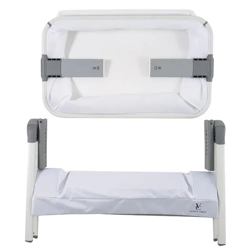 Venice Child - California Dreaming Bedside Crib Bassinet With Travel Case, White Image 2