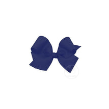 Wee King Classic Grosgrain Hair Bow (Knot Wrap), Navy Image 1