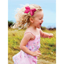 Wee Ones - Baby Girls' Grosgrain Scalloped Edge Hair Bowtie on a Elastic Band Light Pink Image 5