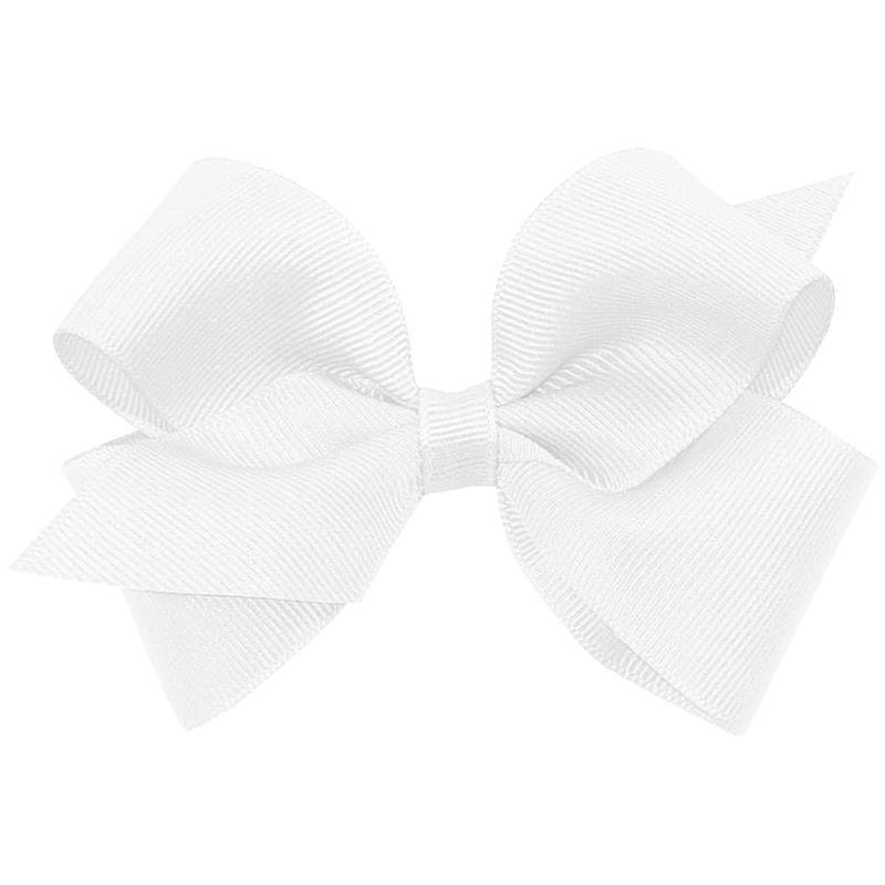 Wee Ones Basic Grosgrain Bow - White Image 1