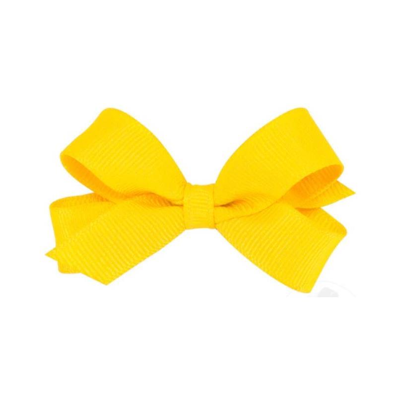 Wee Ones - Basic Tiny Grosgrain Bow, Yellow Image 1