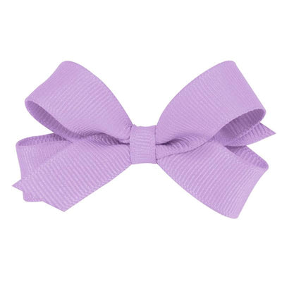 Wee Ones - Classic Grosgrain Hair Bows on a WeeStay No-Slip Hair Clip, Tiny, Light Orchid Image 1