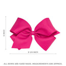 Wee Ones - Girls' Wide King Two-Tone Dot Print Hair Bow, Red and Black Image 5