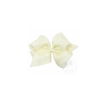 Wee Ones King Organza Overlay Bow, Antique White, Size 6.25 X 5 (2 1/4 Ribbon) Image 1
