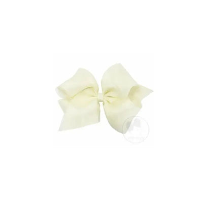 Wee Ones King Organza Overlay Bow, Antique White, Size 6.25 X 5 (2 1/4 Ribbon) Image 1