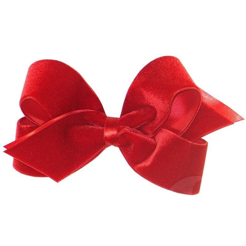 Wee Ones - Large Basic Bow, Red Image 1