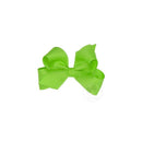 Wee Ones Mini Classic Grosgrain Hair Bow, Size 3.25 X 2 (7/8 Ribbon), Apple Green Image 1