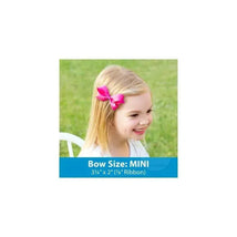 Wee Ones Mini Classic Grosgrain Hair Bow, Size 3.25 X 2 (7/8 Ribbon), Navy Image 2