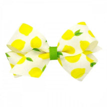 Wee Ones - Mini Fruit Print Bow, Lemon Image 1