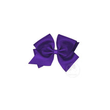 Wee Ones Mini King Classic Grosgrain Hair Bow, Size 5.25 X 3.5 (2 1/4 Ribbon), Purple Image 1