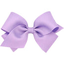 Wee Ones Small Solid Grosgrain Basic Bow, Light Orchid Image 1