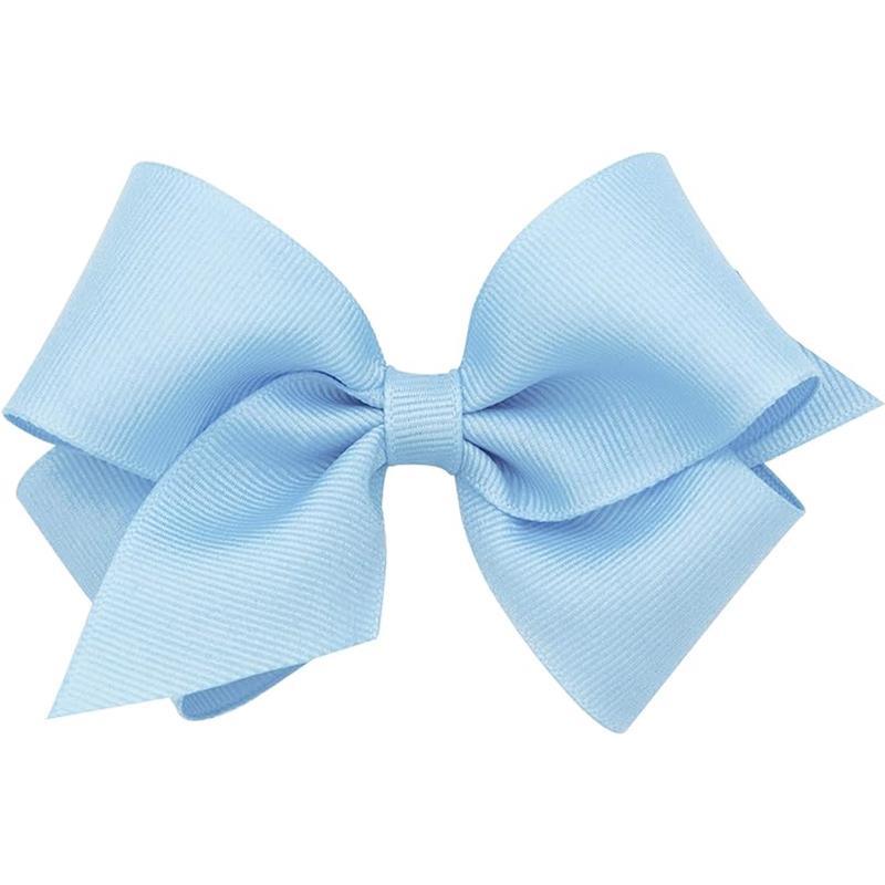 Wee Ones Small Solid Grosgrain Bow, Ligth Blue Image 1
