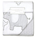 Wendy Bellissimo Hudson Elephant Reversible Quilt, Grey/White Image 2
