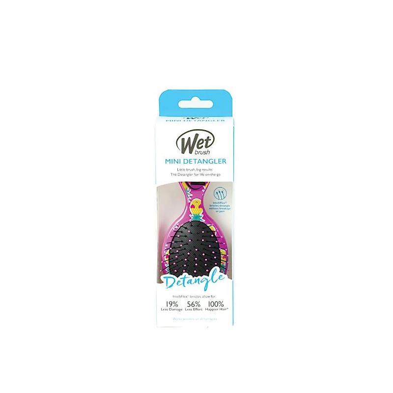 Wet Brush Mini Detangler Happy Hair - Smiley Pineapple Image 5