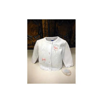 Will' Beth - Girl Ribbon Bows Sweater, White.