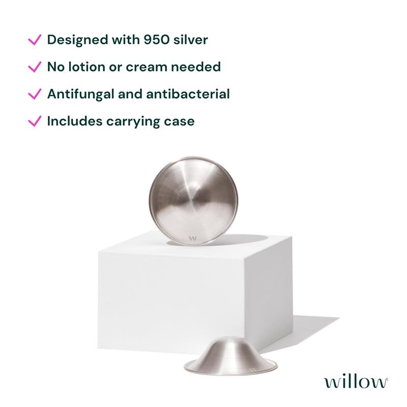 Willow - 2Pk Soothing Silver Nursing Cup Image 3