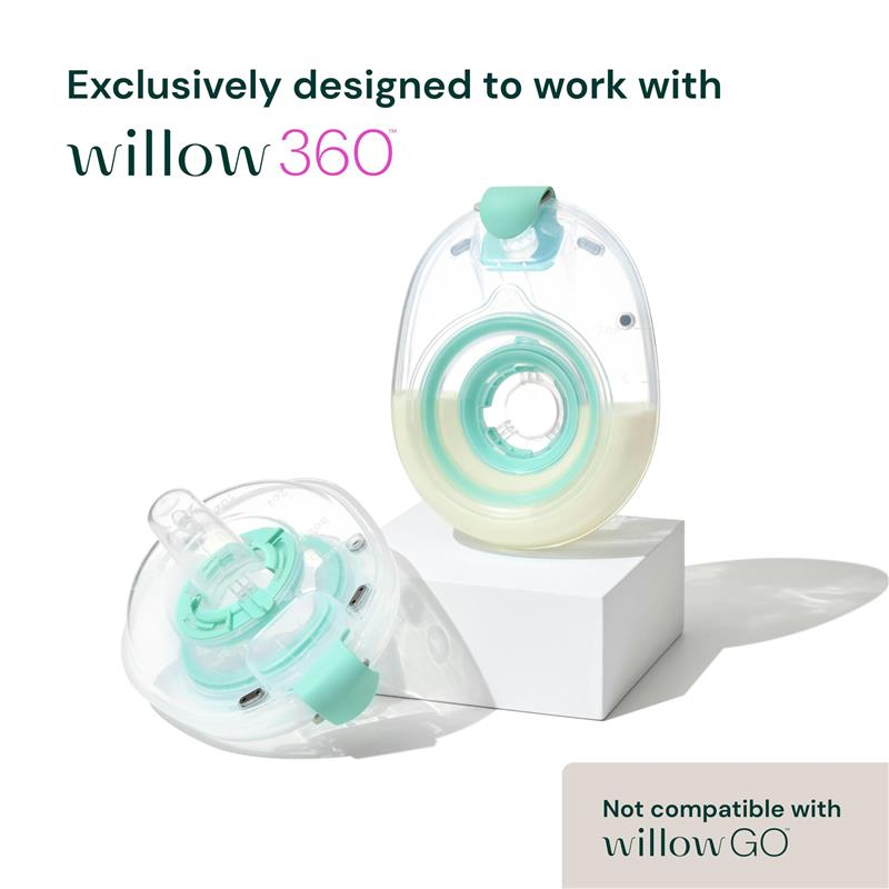 Willow - 360 Reusable Breast Milk Containers 24mm Flange Image 2