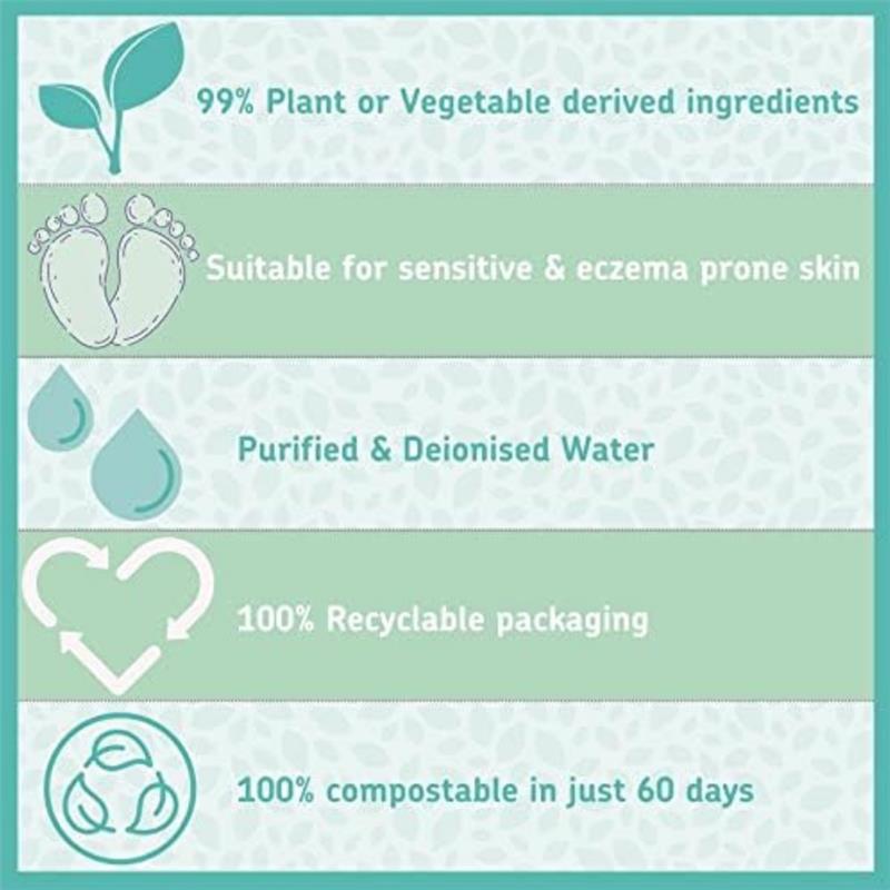 Wilogis - 1Pk Kinder by Nature Plant Based Baby Wipes Image 4