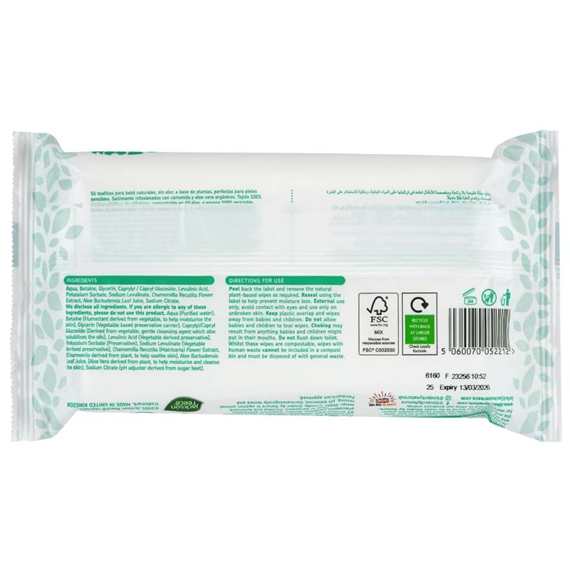 Wilogis - 1Pk Kinder by Nature Plant Based Baby Wipes Image 5