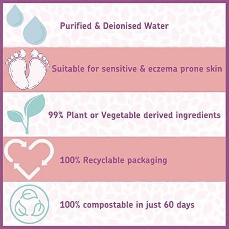 Wilogis - 1Pk Baby Organic Wipes Kids By Nature Water Based Image 3