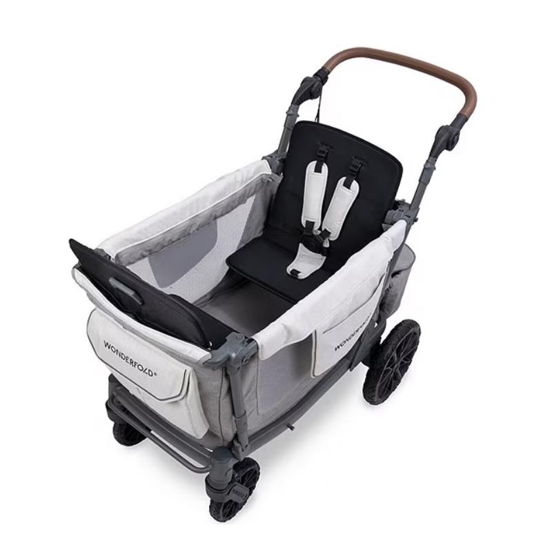 Wonderfold - L2 Double 2-Seater Stroller Wagon, Grey Image 5